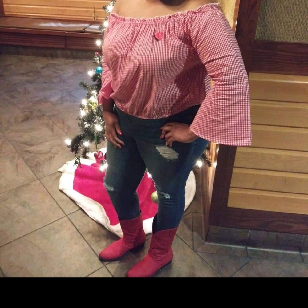 FOREVER 21 Plaid crop top